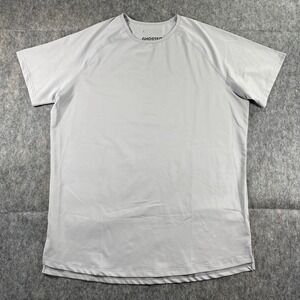 Ghostfit Apparel Tour T-Shirt Men's Large Gray Short Sleeve Athleisure Gym Train